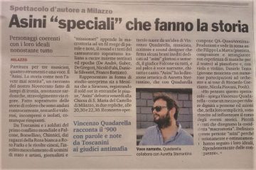 ASINI - Intervista di Marco Bonardelli su Gazzetta del Sud 19.08.14