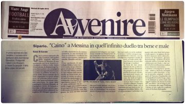 CAINO - Avvenire, 26.07.16 Recensione di Sergio Di Giacomo