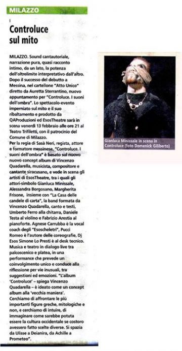 CONTROLUCE - GdS Milazzo Febbraio 2015