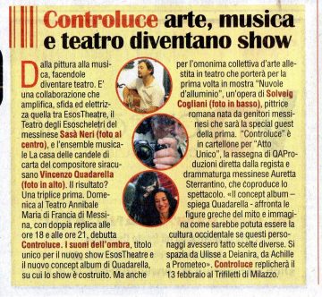 CONTROLUCE - VIVERE, speciale del quotidiano La Sicilia 29.01.15