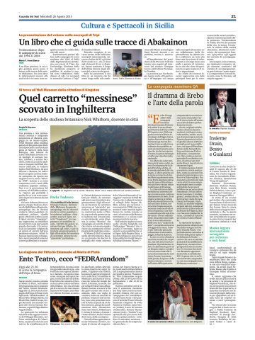 EREBO - Gazzetta del Sud 26.08.15