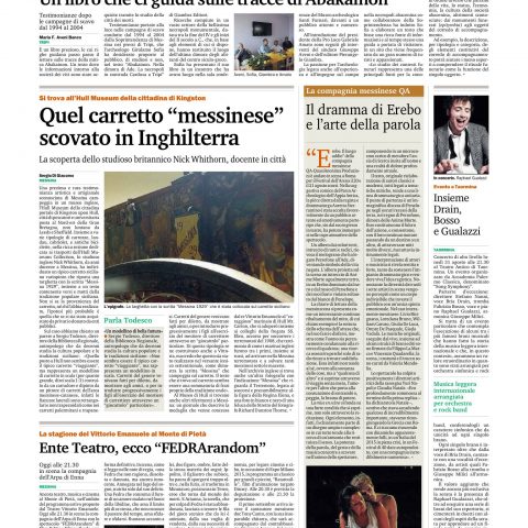 EREBO - Gazzetta del Sud 26.08.15