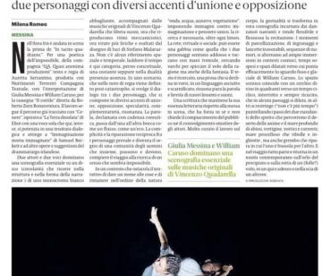 Gazzetta del Sud_14/09/2021 Sezione SICILIA_SPETTACOLI