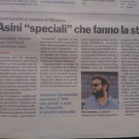 ASINI - Gazzetta del sud 19 Agosto