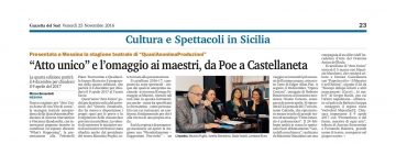 QA AU WH 16 17 - Bonardelli per Gazzetta del Sud 25.11.16